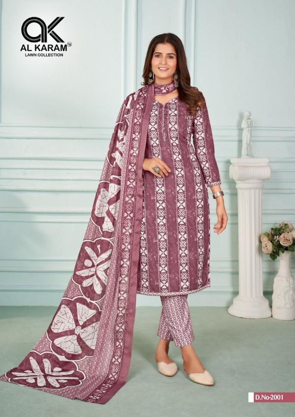  al karam sahiba vol 2  Soft Cotton Dress Material Collection